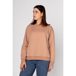 Толстовка женская ФТ-18 "Мэнди" футер 2-х нитка (последний размер) кофе 46,50