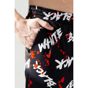 Бриджи мужские "Бермуды" КБ-6 кулирка (последний размер) буквы красный 48