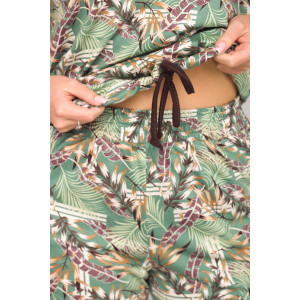 Костюм двойка женский К-325 "Саванна" кулирка (последний размер) зелень 48