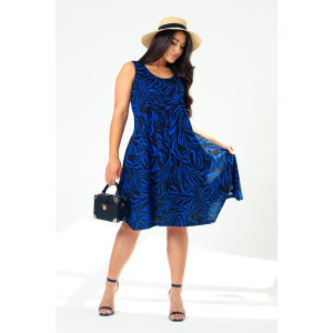 Сарафан женский К-353 "Зебра" кулирка (последний размер) синий 60 Сарафан женский К-353 "Зебра" кулирка (последний размер) синий 60