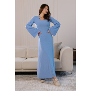 Платье женское ПТЛ-343 5012 лапша (последний размер) голубой 50-52 Платье женское ПТЛ-343 5012 лапша (последний размер) голубой 50-52