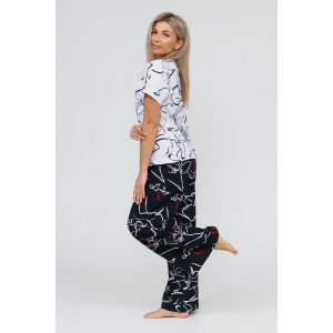 Костюм двойка женский К-055 кулирка (последний размер) черный 46,48,50 Костюм двойка женский К-055 кулирка (последний размер) черный 46,48,50