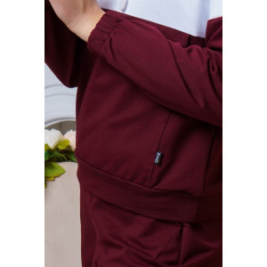 Костюм двойка женский К-033 футер 2-х нитка с лайкрой (последний размер) бордовый 48,50 Костюм двойка женский К-033 футер 2-х нитка с лайкрой (последний размер) бордовый 48,50