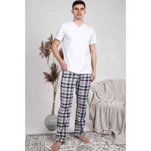 Брюки мужские Брм-02 кулирка набивная (последний размер) клетка 52 Брюки мужские Брм-02 кулирка набивная (последний размер) клетка 52