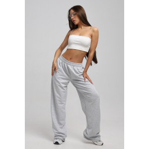 Брюки женские Б-02 футер 2-х нитка (р-ры: XS-L) серый Брюки женские Б-02 футер 2-х нитка (р-ры: XS-L) серый