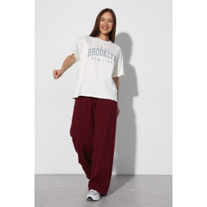 Брюки женские Б-02 футер 2-х нитка (р-ры: XS-L) бордовый Брюки женские Б-02 футер 2-х нитка (р-ры: XS-L) бордовый