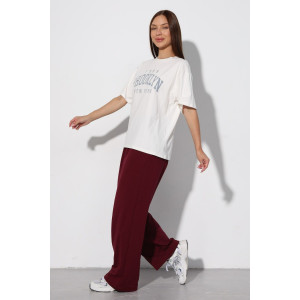 Брюки женские Б-02 футер 2-х нитка (р-ры: XS-L) бордовый Брюки женские Б-02 футер 2-х нитка (р-ры: XS-L) бордовый