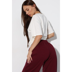 Брюки женские Б-02 футер 2-х нитка (р-ры: XS-L) бордовый Брюки женские Б-02 футер 2-х нитка (р-ры: XS-L) бордовый