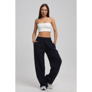 Брюки женские Б-02 футер 2-х нитка (р-ры: XS-L) темно-синий Брюки женские Б-02 футер 2-х нитка (р-ры: XS-L) темно-синий