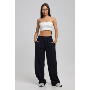 Брюки женские Б-02 футер 2-х нитка (р-ры: XS-L) темно-синий Брюки женские Б-02 футер 2-х нитка (р-ры: XS-L) темно-синий