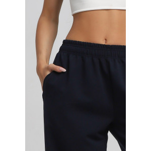 Брюки женские Б-02 футер 2-х нитка (р-ры: XS-L) темно-синий Брюки женские Б-02 футер 2-х нитка (р-ры: XS-L) темно-синий