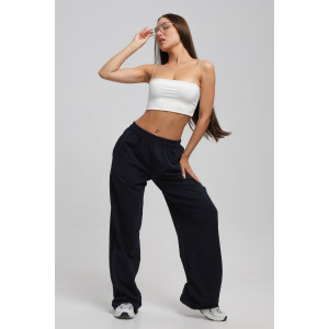 Брюки женские Б-02 футер 2-х нитка (р-ры: XS-L) темно-синий Брюки женские Б-02 футер 2-х нитка (р-ры: XS-L) темно-синий