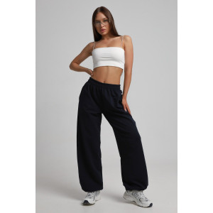 Брюки женские Б-02 футер 2-х нитка (р-ры: XS-L) темно-синий Брюки женские Б-02 футер 2-х нитка (р-ры: XS-L) темно-синий