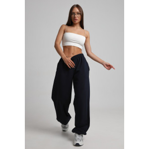 Брюки женские Б-02 футер 2-х нитка (р-ры: XS-L) темно-синий Брюки женские Б-02 футер 2-х нитка (р-ры: XS-L) темно-синий