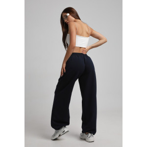 Брюки женские Б-02 футер 2-х нитка (р-ры: XS-L) темно-синий Брюки женские Б-02 футер 2-х нитка (р-ры: XS-L) темно-синий