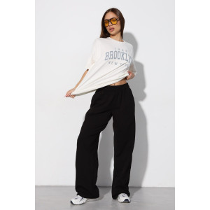 Брюки женские Б-02 футер 2-х нитка (р-ры: XS-L) черный Брюки женские Б-02 футер 2-х нитка (р-ры: XS-L) черный