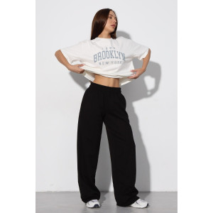 Брюки женские Б-02 футер 2-х нитка (р-ры: XS-L) черный Брюки женские Б-02 футер 2-х нитка (р-ры: XS-L) черный