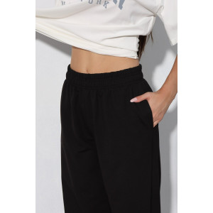 Брюки женские Б-02 футер 2-х нитка (р-ры: XS-L) черный Брюки женские Б-02 футер 2-х нитка (р-ры: XS-L) черный