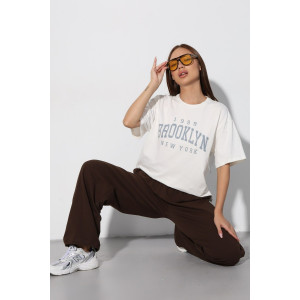 Брюки женские Б-02 футер 2-х нитка (р-ры: XS-L) шоколадный Брюки женские Б-02 футер 2-х нитка (р-ры: XS-L) шоколадный