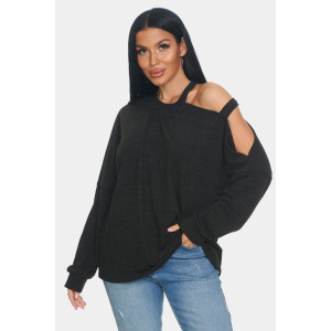 Джемпер женский "Пэрис" ангора-софт (р-ры: 46-64) черный Джемпер женский "Пэрис" ангора-софт (р-ры: 46-64) черный