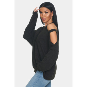 Джемпер женский "Пэрис" ангора-софт (р-ры: 46-64) черный Джемпер женский "Пэрис" ангора-софт (р-ры: 46-64) черный