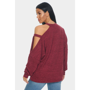 Джемпер женский "Пэрис" ангора-софт (р-ры: 46-64) бордовый Джемпер женский "Пэрис" ангора-софт (р-ры: 46-64) бордовый