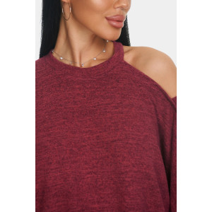 Джемпер женский "Пэрис" ангора-софт (р-ры: 46-64) бордовый Джемпер женский "Пэрис" ангора-софт (р-ры: 46-64) бордовый