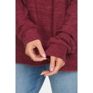 Джемпер женский "Пэрис" ангора-софт (р-ры: 46-64) бордовый Джемпер женский "Пэрис" ангора-софт (р-ры: 46-64) бордовый