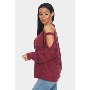 Джемпер женский "Пэрис" ангора-софт (р-ры: 46-64) бордовый Джемпер женский "Пэрис" ангора-софт (р-ры: 46-64) бордовый