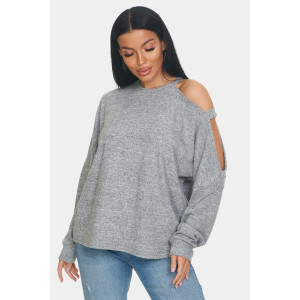 Джемпер женский "Пэрис" ангора-софт (р-ры: 46-64) серый Джемпер женский "Пэрис" ангора-софт (р-ры: 46-64) серый