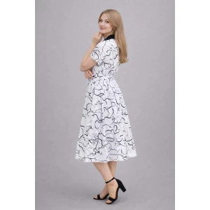 Платье женское №39065 кулирка (р-ры: 46-60) белый Платье женское №39065 кулирка (р-ры: 46-60) белый