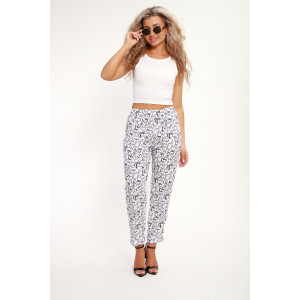 Брюки женские №32831 штапель (р-ры: 48-58) черно-белый Брюки женские №32831 штапель (р-ры: 48-58) черно-белый