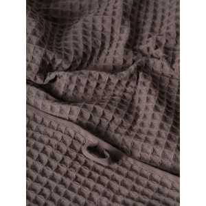 Полотенце вафельное "Ночь нежна" коричнево-серый Полотенце вафельное "Ночь нежна" коричнево-серый