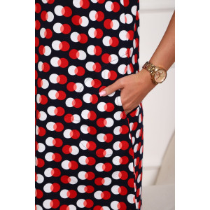 Халат женский №130т/1 кулирка (р-ры: 42-50) синий-красный Халат женский №130т/1 кулирка (р-ры: 42-50) синий-красный