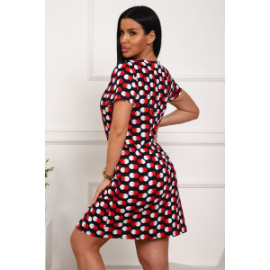 Халат женский №130т/1 кулирка (р-ры: 42-50) синий-красный Халат женский №130т/1 кулирка (р-ры: 42-50) синий-красный