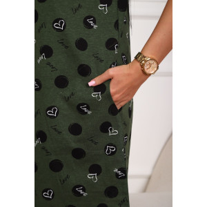 Халат женский №130т/1 кулирка (р-ры: 42-50) зеленый-черный Халат женский №130т/1 кулирка (р-ры: 42-50) зеленый-черный