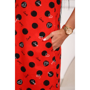 Халат женский №130т/1 кулирка (р-ры: 42-50) красный-черный Халат женский №130т/1 кулирка (р-ры: 42-50) красный-черный