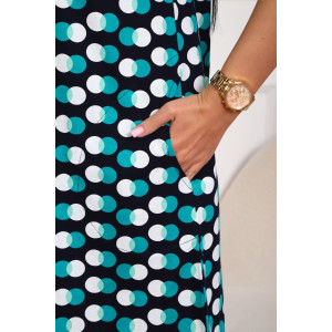 Халат женский №130т/1 кулирка (р-ры: 42-50) т.синий-т.бирюзовый Халат женский №130т/1 кулирка (р-ры: 42-50) т.синий-т.бирюзовый