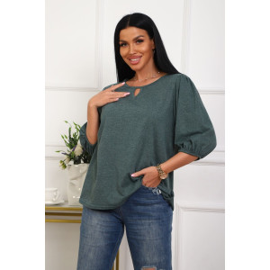 Туника женская №29541 кулирка (р-ры: 50-60) зеленый Туника женская №29541 кулирка (р-ры: 50-60) зеленый