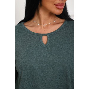 Туника женская №29541 кулирка (р-ры: 50-60) зеленый Туника женская №29541 кулирка (р-ры: 50-60) зеленый