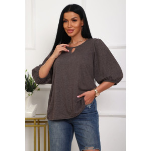 Туника женская №29541 кулирка (р-ры: 50-60) коричневый Туника женская №29541 кулирка (р-ры: 50-60) коричневый