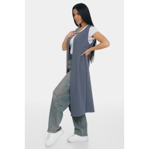 Жилет женский "Стиль" футер 2-х нитка (р-ры: 50-64) серый Жилет женский "Стиль" футер 2-х нитка (р-ры: 50-64) серый