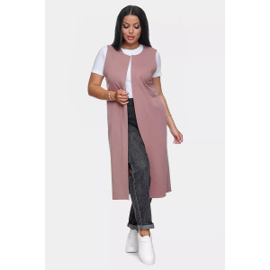 Жилет женский "Стиль" футер 2-х нитка (р-ры: 50-64) какао Жилет женский "Стиль" футер 2-х нитка (р-ры: 50-64) какао