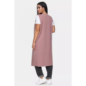 Жилет женский "Стиль" футер 2-х нитка (р-ры: 50-64) какао Жилет женский "Стиль" футер 2-х нитка (р-ры: 50-64) какао