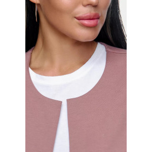 Жилет женский "Стиль" футер 2-х нитка (р-ры: 50-64) какао Жилет женский "Стиль" футер 2-х нитка (р-ры: 50-64) какао