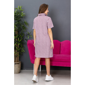 Платье женское ПЛ-01 кулирка (р-ры: 44-54) брусничный Платье женское ПЛ-01 кулирка (р-ры: 44-54) брусничный