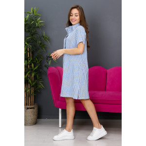 Платье женское ПЛ-01 кулирка (р-ры: 44-54) голубой Платье женское ПЛ-01 кулирка (р-ры: 44-54) голубой