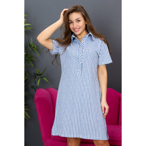 Платье женское ПЛ-01 кулирка (р-ры: 44-54) голубой Платье женское ПЛ-01 кулирка (р-ры: 44-54) голубой