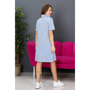 Платье женское ПЛ-01 кулирка (р-ры: 44-54) голубой Платье женское ПЛ-01 кулирка (р-ры: 44-54) голубой