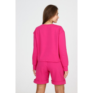 Свитшот женский С-01 футер с лайкрой 2-х нитка (р-ры: 42-62) розовый Свитшот женский С-01 футер с лайкрой 2-х нитка (р-ры: 42-62) розовый